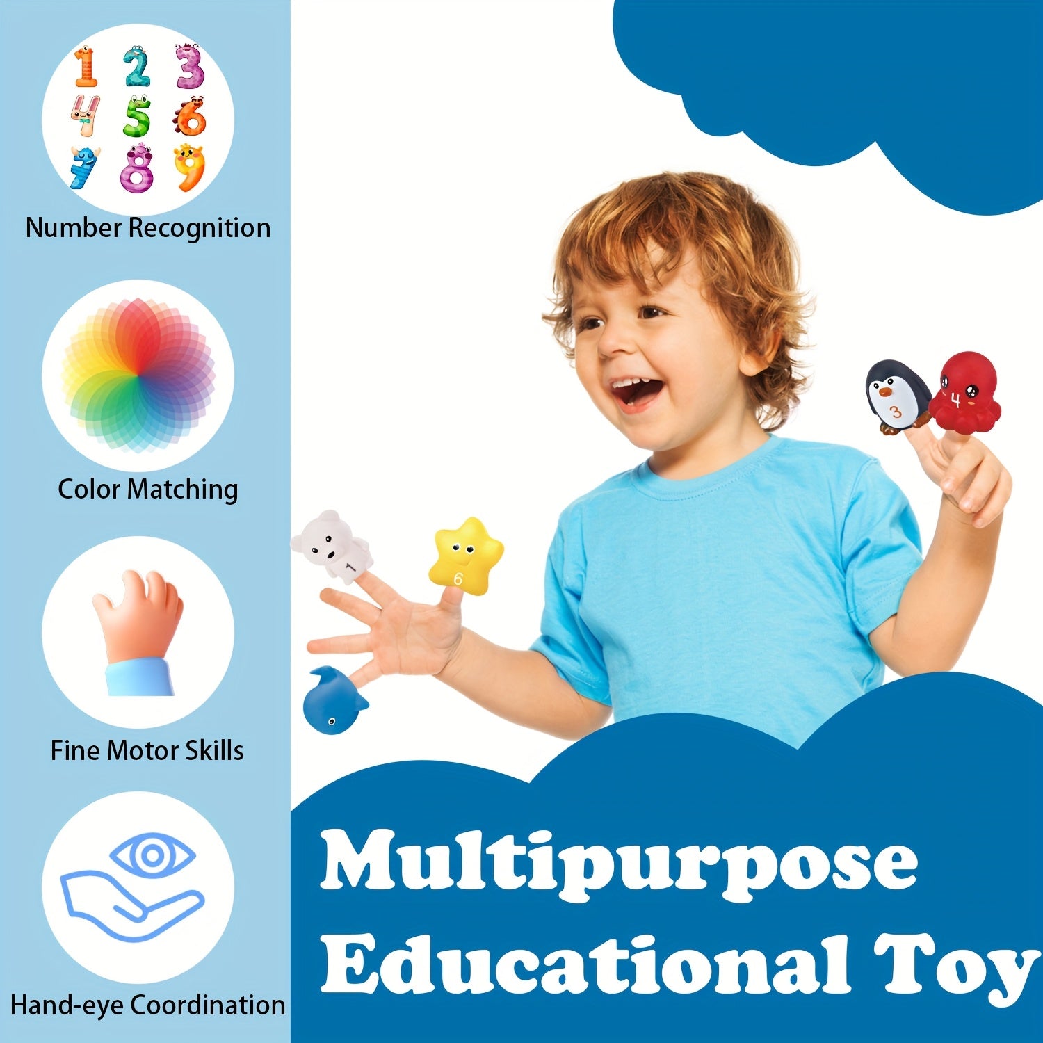 Ocean Animal Finger Toys Set