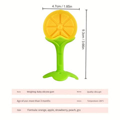 Silicone Baby Teether Fruit Shape Newborn Molar Stick