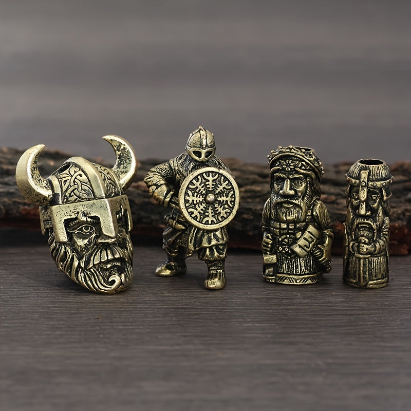 8 Pcs Viking Braids Hair Ring Beads Bracelet DIY Accessories