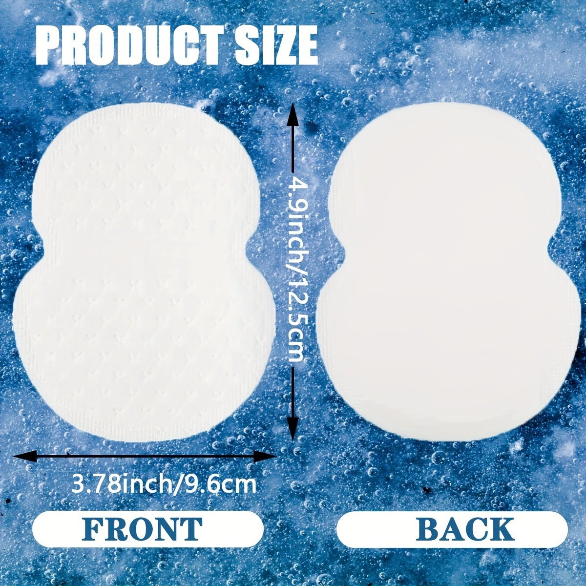50pcs Sports Sweat Patch Breathable Underarm Pads