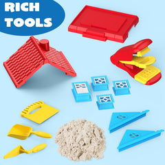 Magic Sand Set for Kids with Brick Mold and Tools