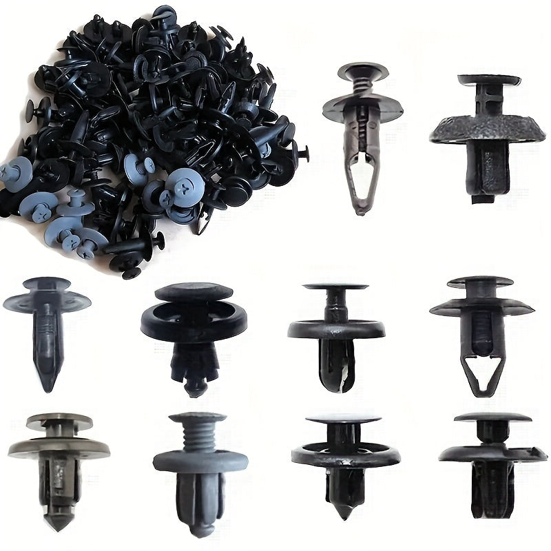 100pcs Mixed Universal Car Buckles Rivets Clips Screws
