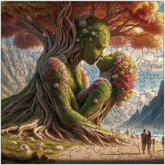 Enchanting Tree Spiritual Embrace Wood Puzzle