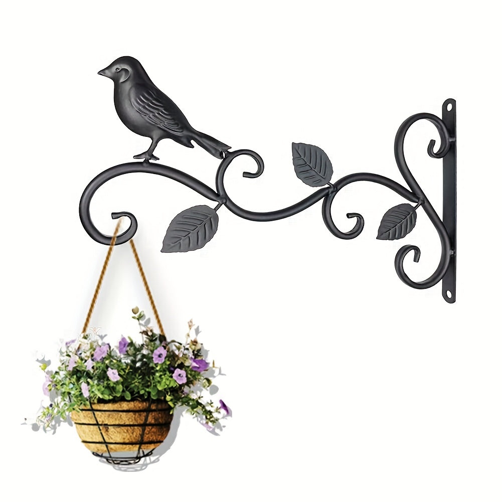 Metal Bird Flowerpot Hanging Bracket 30 48 Cm - Indoor/Outdoor Decor