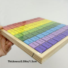 Wooden Multiplication Cube Puzzle Educational Math Learning Toy