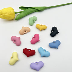 Acrylic Lacquer Heart Necklace Earrings Bag Decoration