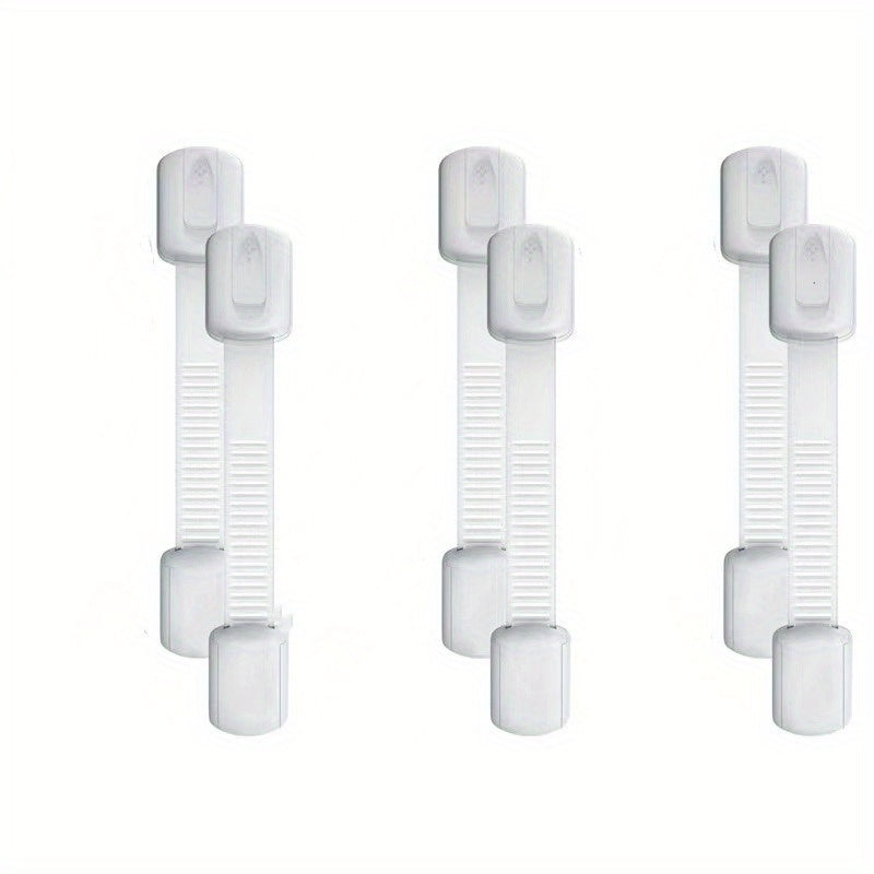 Child Safety Cabinet Locks 6pcs Baby Proofing Latches Adjustable