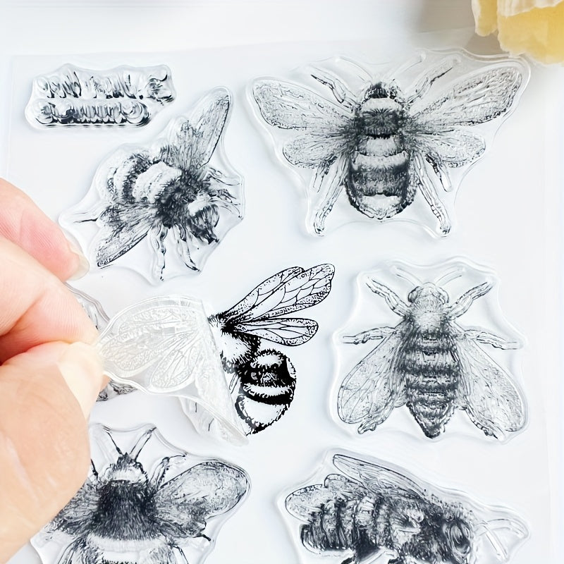 Bee Insect Series Clear Stamp for DIY Scrapbooking