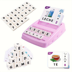 Spanish 2 in 1 Matching Letter & Math Toy for Kids