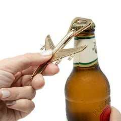 Metal Airplane Bottle Opener for Veteran Pilots - Perfect Aviation Decor