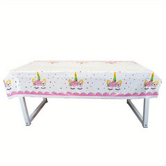 Unicorn Tablecloth & 10 Treat Bags Party Supplies
