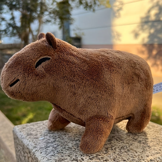 8-inch Capybara Plush Toy, Soft Animal Doll for Kids