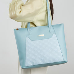 Argyle Embossed Quilted Tote Bag Women's Handbag