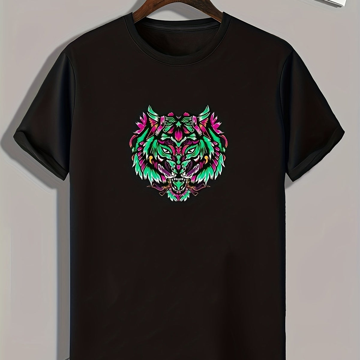 Men's Tribal Totem Animal Print Tee