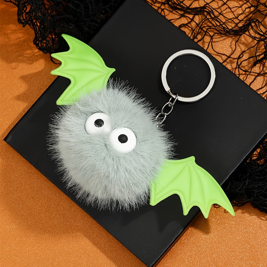Funny Plush Bat Keychain Holiday Party Decoration Car Home Bag Hanging Gift