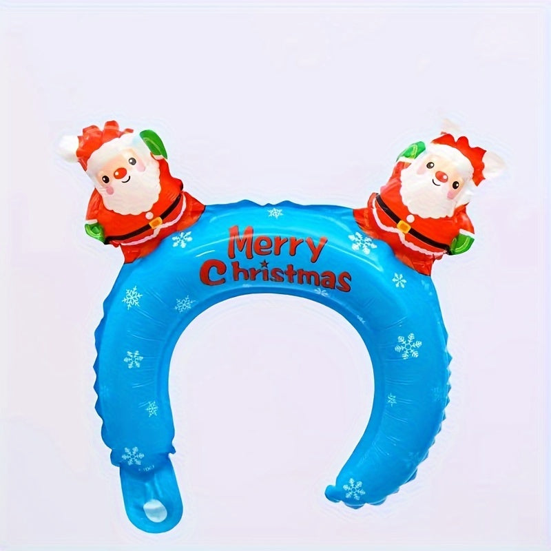 4pcs Christmas Santa Claus Headband Balloon Party Decoration Props