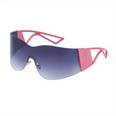 Men's Frameless Sunglasses Windproof Y2K Sports Glasses