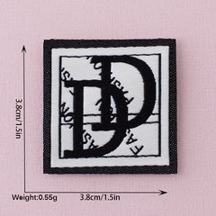 3PCS 3D Printing Letter Style Cloth Stickers For Girls Children