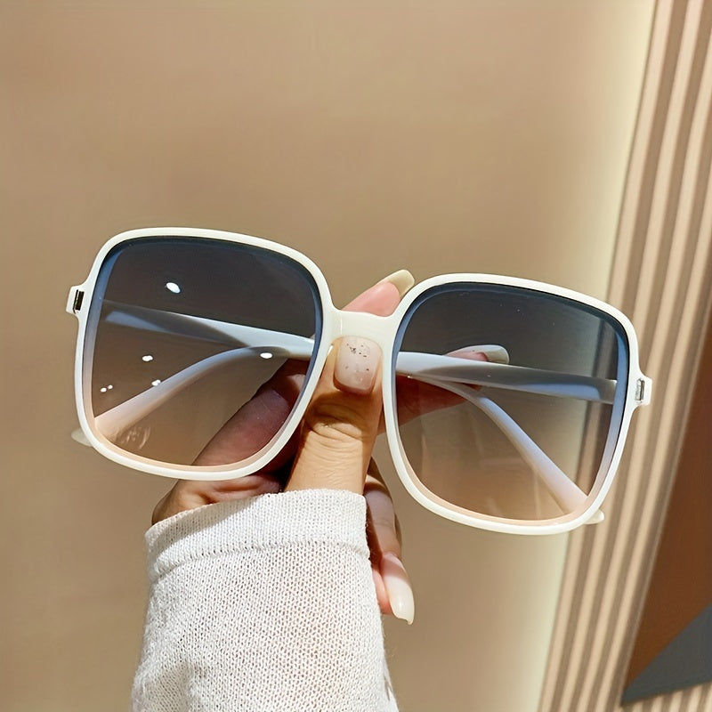 Large Square Sunglasses UV400 Sun Shades Glasses for Beach Vacation Travel