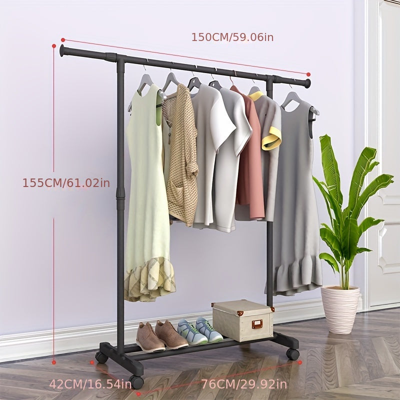 Telescopic Clothes Drying Rack Household Assembly Clothes Hanger Clothes Rack