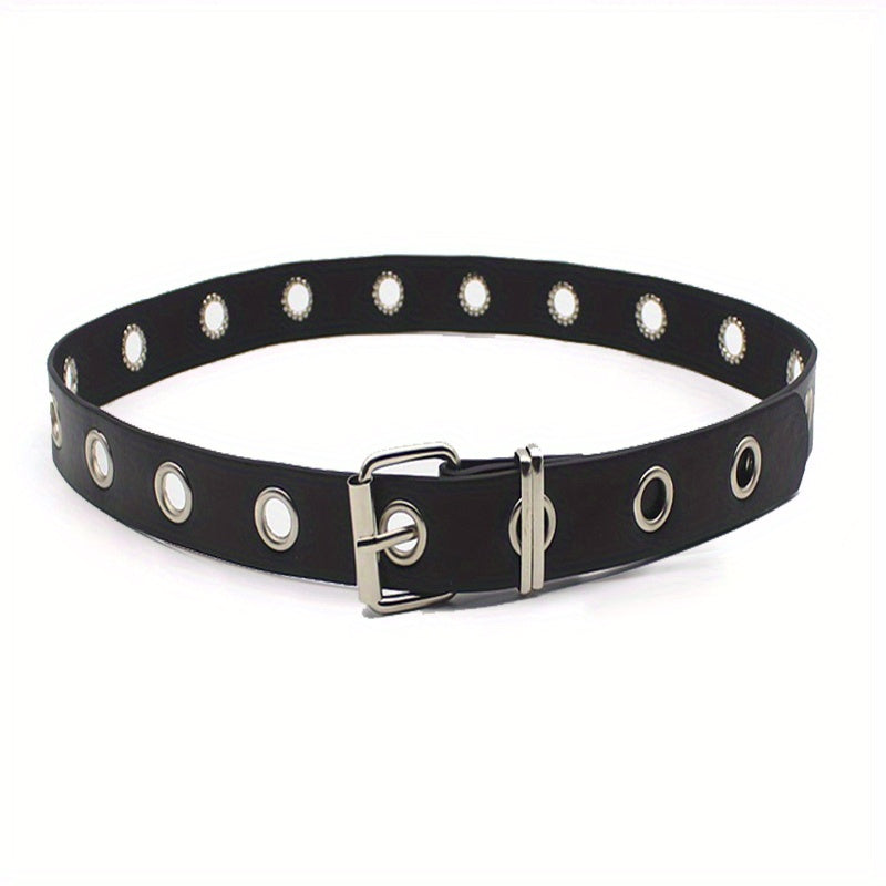 Punk Rivet PU Belts Hip Hop Dress Skirt Jeans Belts Gothic Hollow Belts