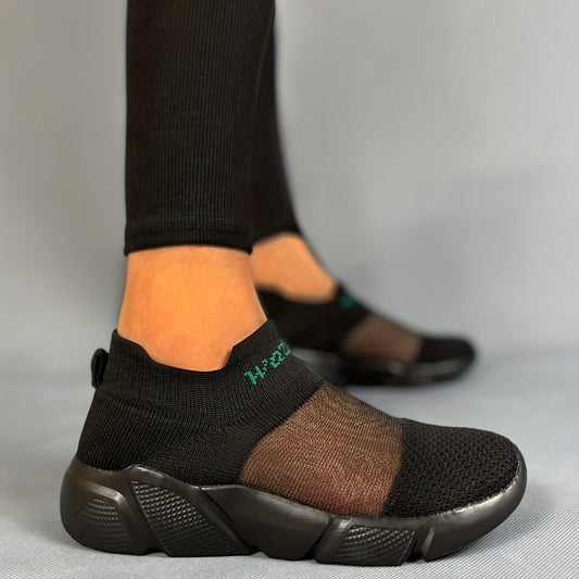 Women's Breathable Mesh Slip On Sneakers Lightweight Casual Shoes
