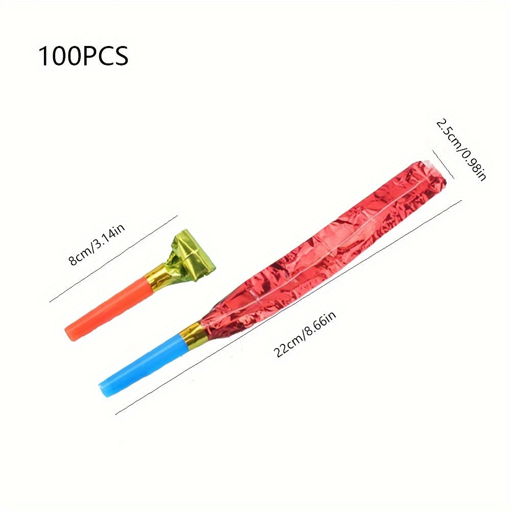 100PCS Small Dragon Whistle Cheerleading Birthday Party Props