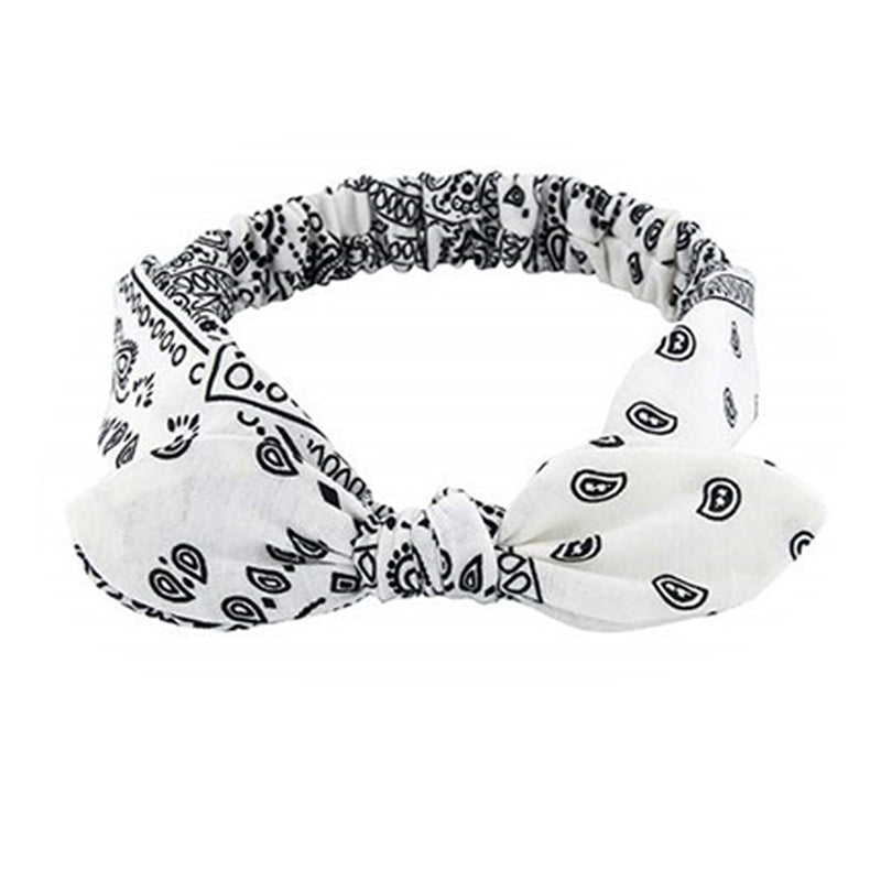 Paisley Print Boho Head Band Women's Soft Headbands