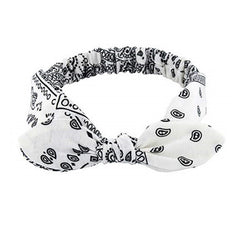 Paisley Print Boho Head Band Women's Soft Headbands