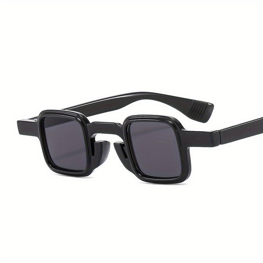 Men's Small Square Frame Sunglasses Vintage Mixed Decorative Eyewear