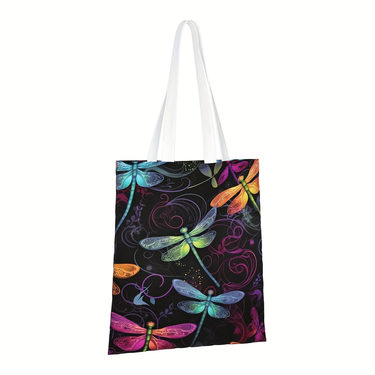 Dragonfly Charm Tote Bag Stylish Shoulder Bag for Women