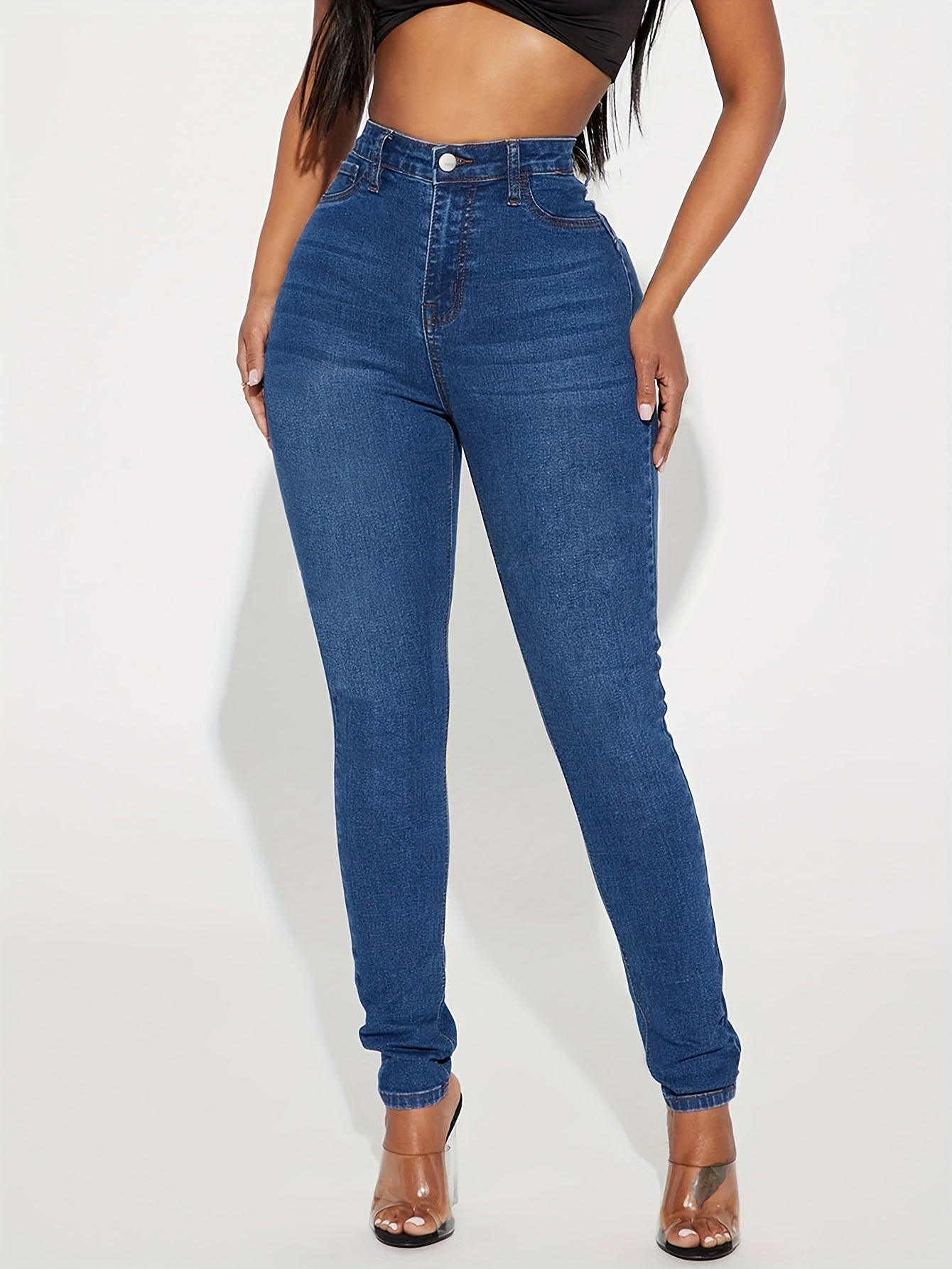  High Rise Skinny Jeans