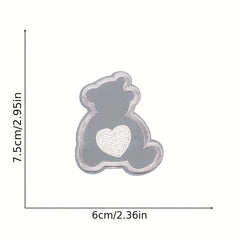 11pcs Night Effect Iron On Patches For Men Embroidered Applique Repair Patch