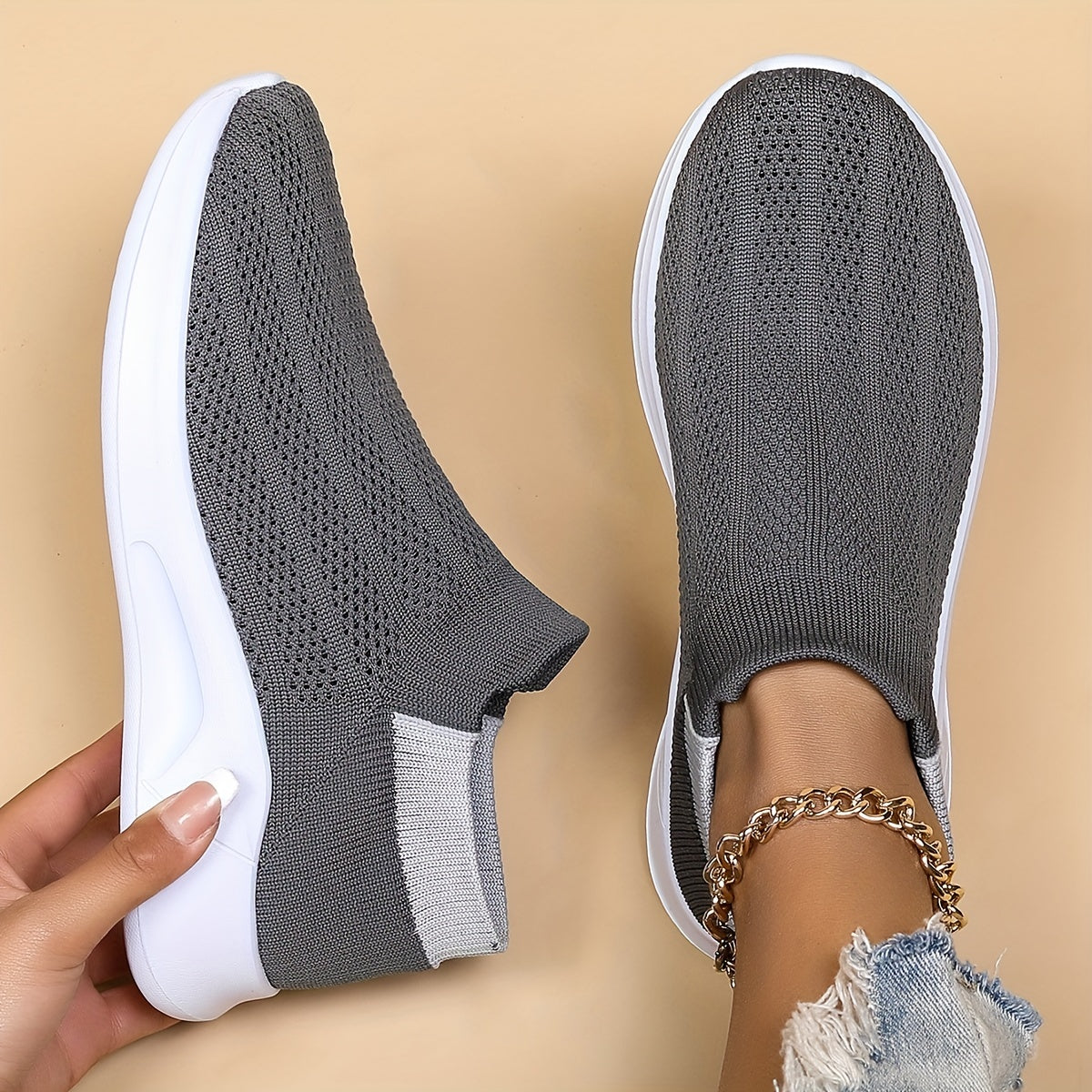 Women's Mesh Breathable Sneakers Lightweight Non-slip Sport Shoes