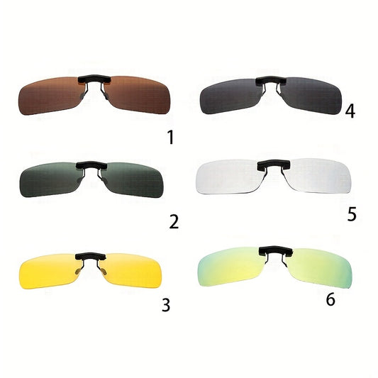 Polarized Clip On Driving Sunglasses UV400 Lens Night Vision Men