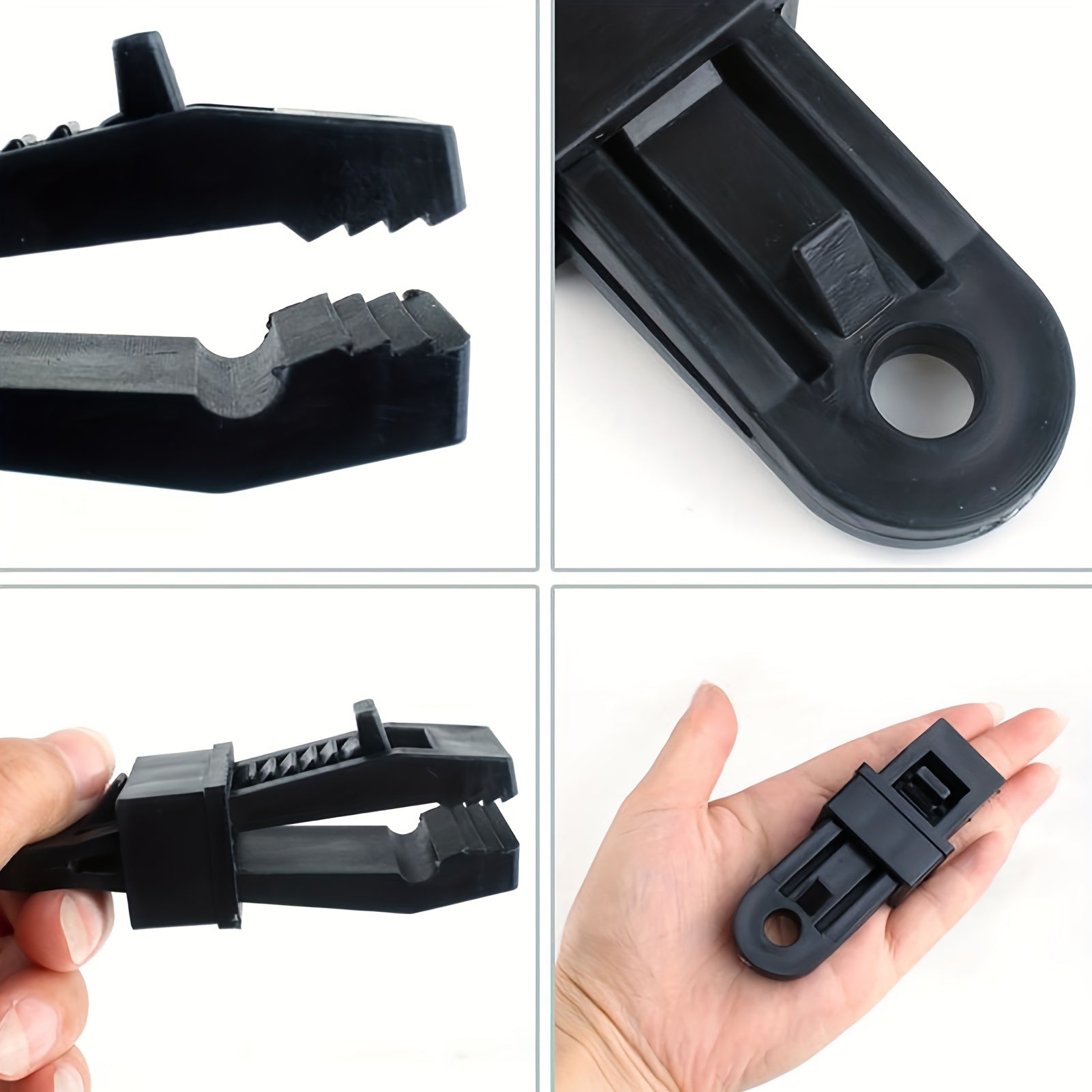 3pcs Tarp Clips Tent Clips Portable Binding Buckle Windproof Rope Buckel