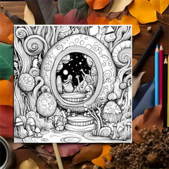 Legendary Portals Coloring Book Mystical Celestial & Nature Inspired Designs