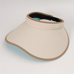 Wide Curved Brim Visor Hat for Sunscreen Beach Outdoor Travel