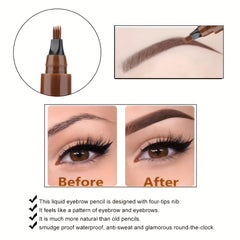 Waterproof Four Point Eyebrow Pencil Long Lasting