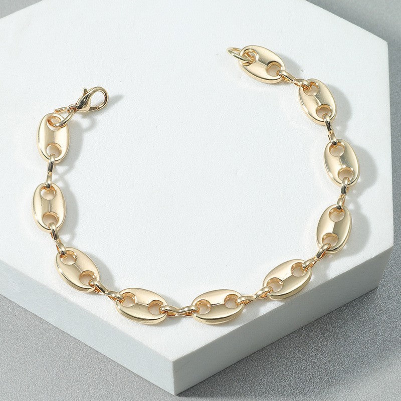 Coffee Bean Necklace Hip Hop Necklace