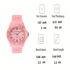Colorful Student's Pointer Silicone Quartz Watch