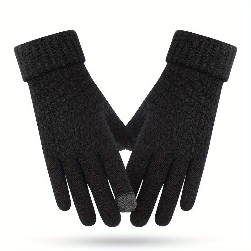 Women's Winter Touch Screen Gloves Warm Fleece Lined Knit Gloves