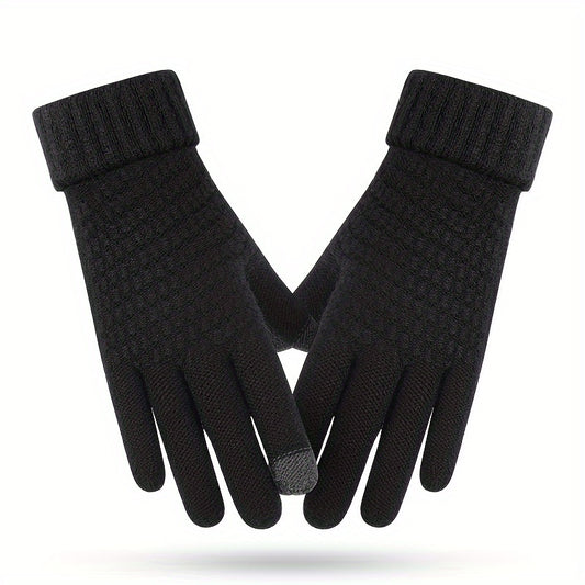 Women's Winter Touch Screen Gloves Warm Fleece Lined Knit Gloves