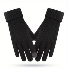 Women's Winter Touch Screen Gloves Warm Fleece Lined Knit Gloves