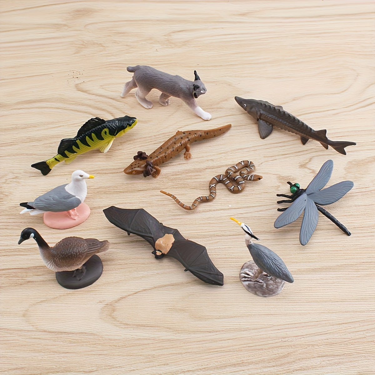 Realistic North American Wildlife Animal Model Set