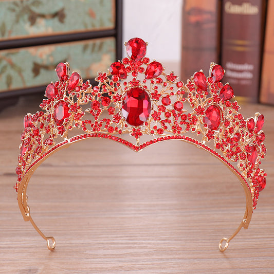 Princess Tiara Crown Rhinestone Headband for Wedding Prom Party