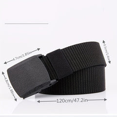 24Inch Men's Canvas Belt Outdoor Tactical Nylon Adjustable