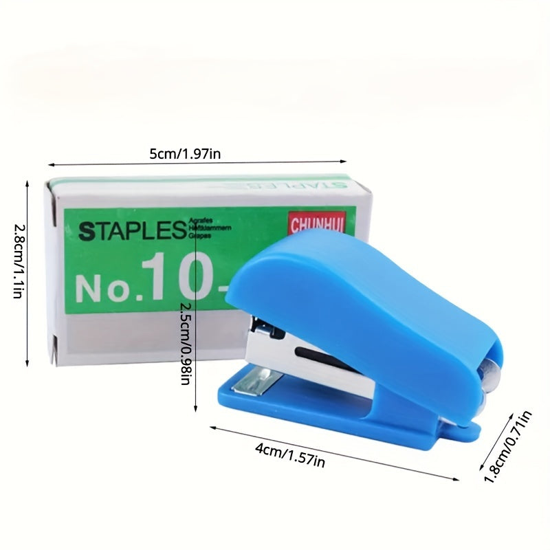 4pcs Mini Stapler Portable Durable High Value Small Office Supplies