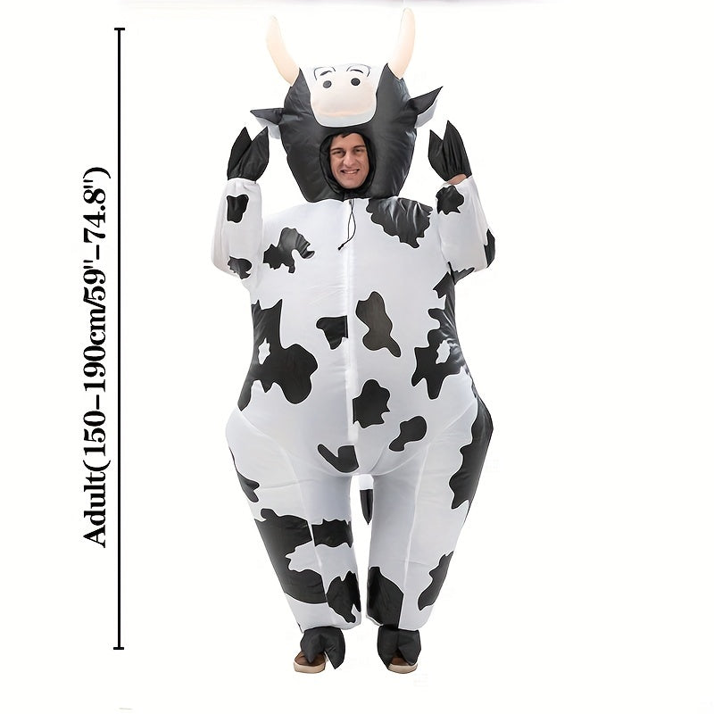 Inflatable Cow Costume Set - Perfect for Parties, Halloween, Stage Performances