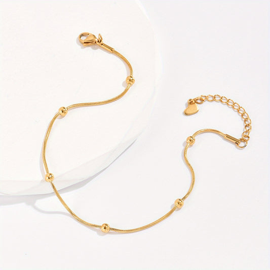 Dainty Chain Anklet Adjustable Stainless Steel Ankle Bracelet